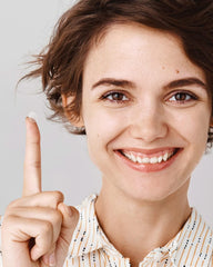 HeroLabs patch applied to skin demonstrates discreet day or night use