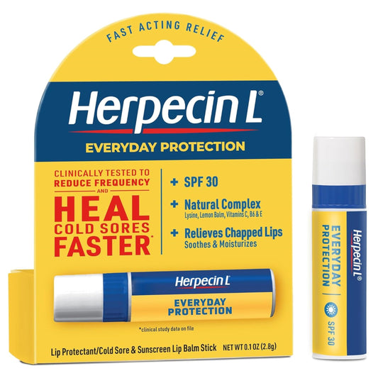 Herpecin-L lip protectant SPF 30 tube in pack for daily lip defense