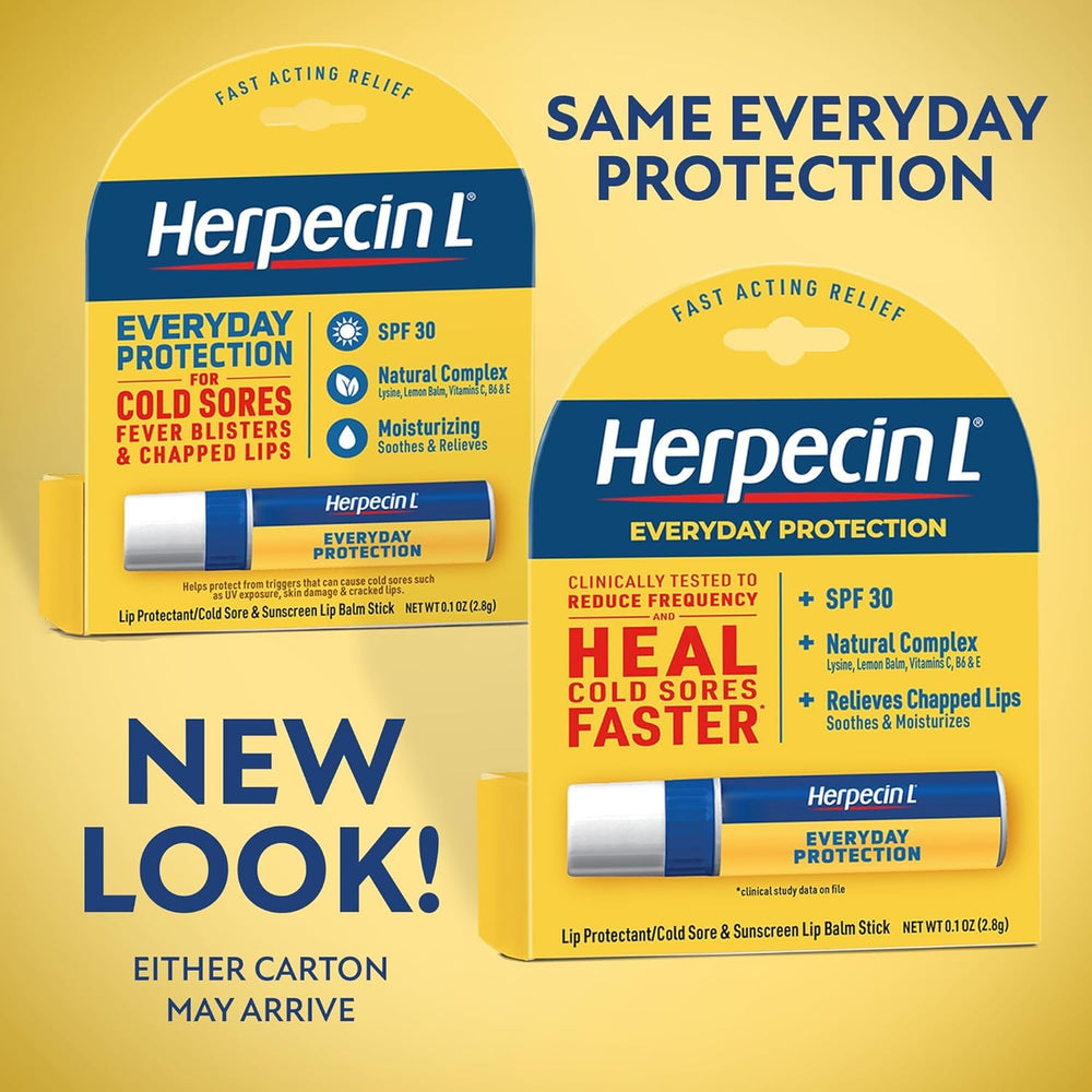 Herpecin-L SPF 30 label highlights sun protection on the product