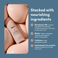 hers Full Volume Shampoo root lift visible action for fine hair