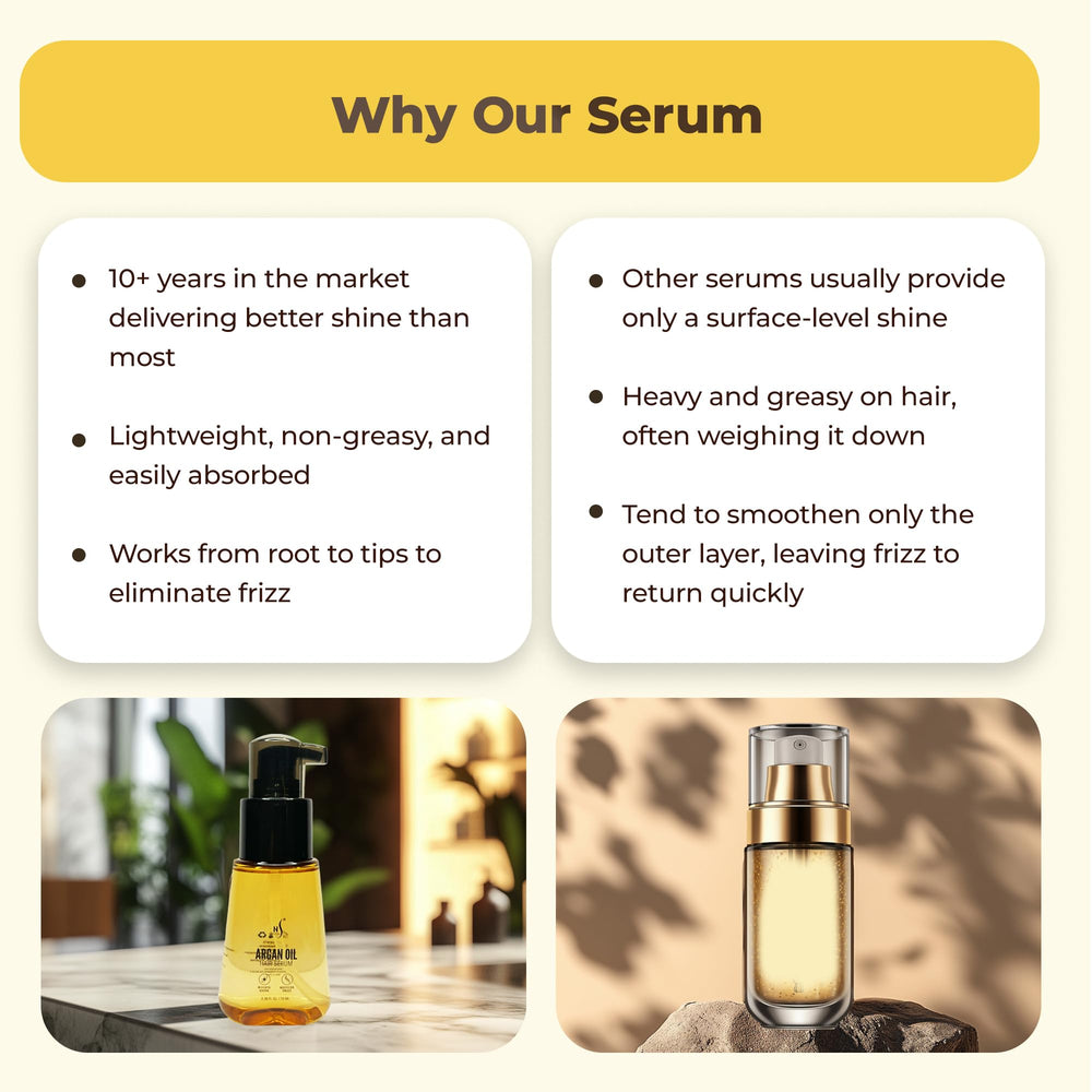 HerStyler Advanced Argan Oil Serum pack of 2 highlights value and convenience