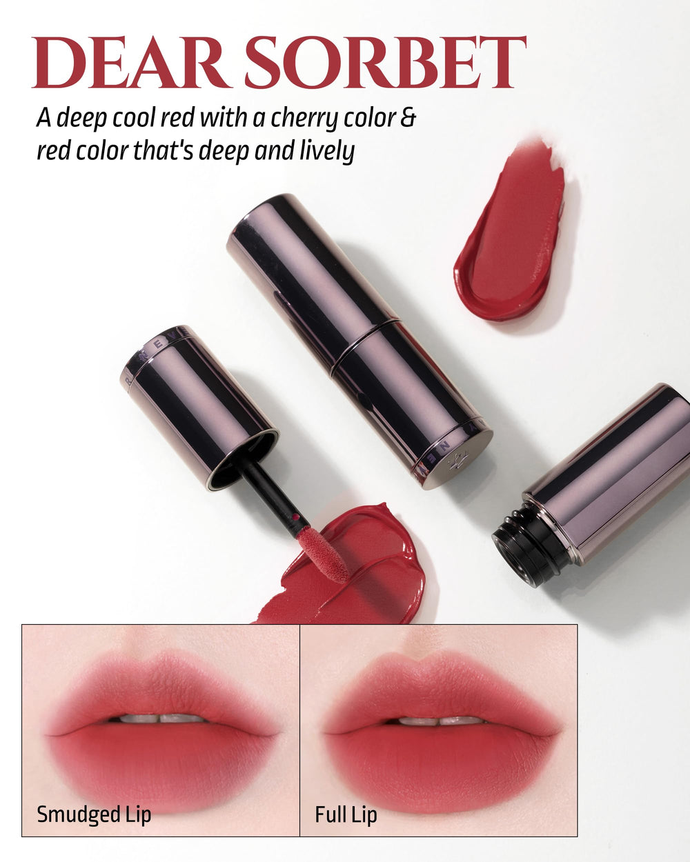 H HEVVY long-wear color stay swatch demonstrates durable pigment.