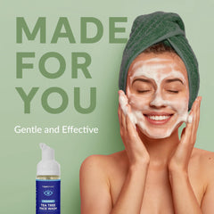 Heyedrate dual-use cleanser supports simple daily routine.