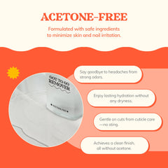 Heyhae Got To Go Remover moisturizing essence on skin highlights hydration during removal.