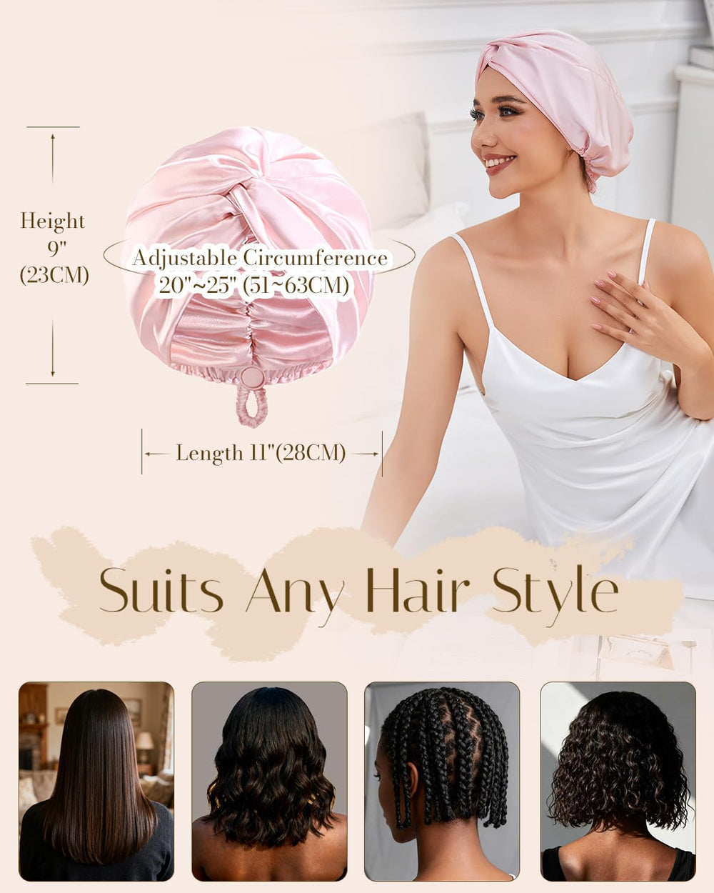 HFRHTGY silk satin care with easy washing and durable stitching