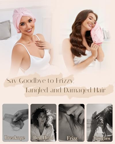 HFRHTGY pink night turban for face washing and makeup routines