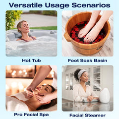 H&G Lifestyles H2 bath ball in hot tub provides relaxation and stress relief.