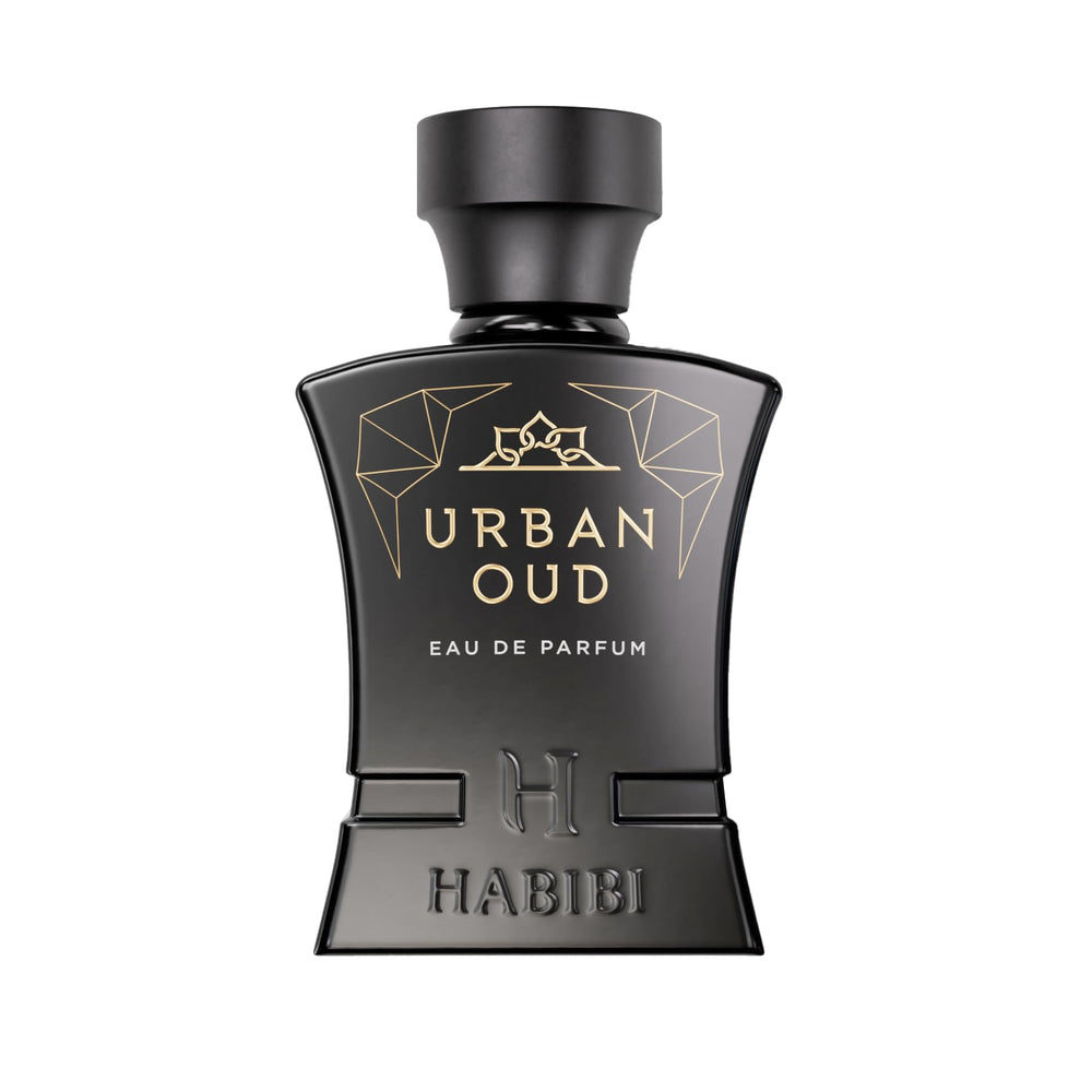 H HABIBI Urban Oud perfume bottle shown with premium design for daily confidence.