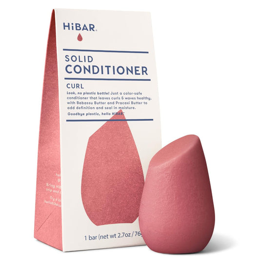 HIBAR Curl Conditioner Bar front view boosts curl definition with hydration.