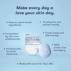 HIBAR Hydrate bar ingredients highlight snow mushroom and hyaluronic acid.