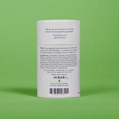 HiBAR plastic-free tubes highlighted for recyclable packaging and eco-friendly design.
