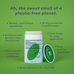 Rice bran and shea butter components shown for skin-friendly care.