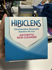 Hibiclens surgical hand scrub used in clinical prep for cleanliness.