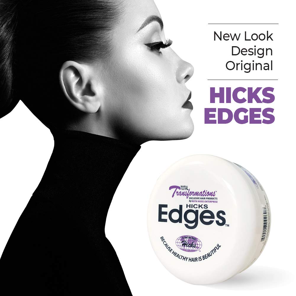 Hicks Total Transformations Edges Pomade edge application demonstrating precise smoothing