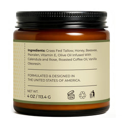 Hicream balm applied to dry skin for improved softness.