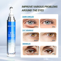 Hicream eye cream packaging emphasizing a gentle daily formula.