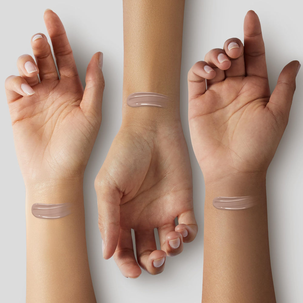 HIDE concealer swatch reveals smooth, blendable pigment for light to full coverage.