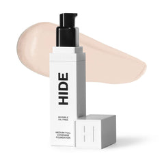 Hide Premium liquid foundation bottle for all-day, natural-looking coverage across skin tones