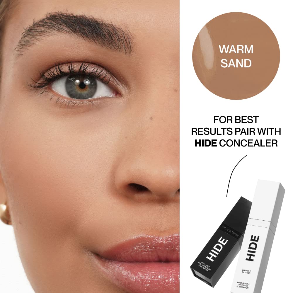 Hide Premium liquid foundation waterproof formula survives sweat and humidity