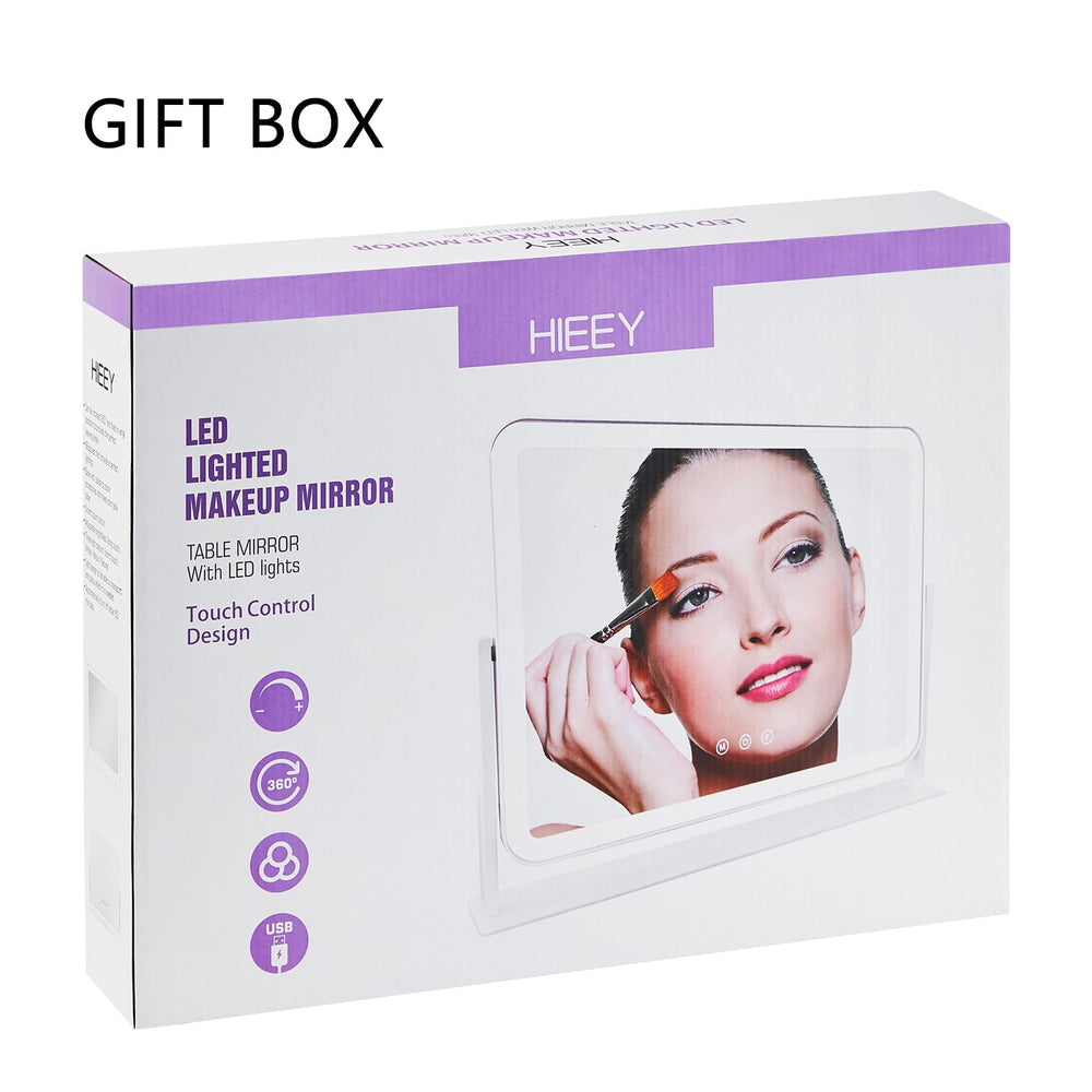 HIEEY vanity mirror gift box presentation suits makeup lovers