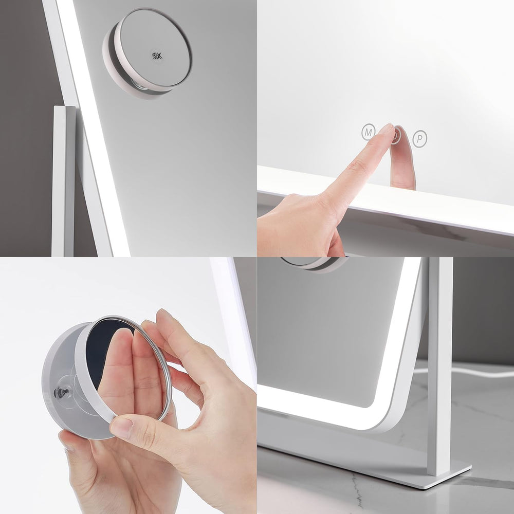 HIEEY vanity mirror smart touch control for quick brightness and mode changes