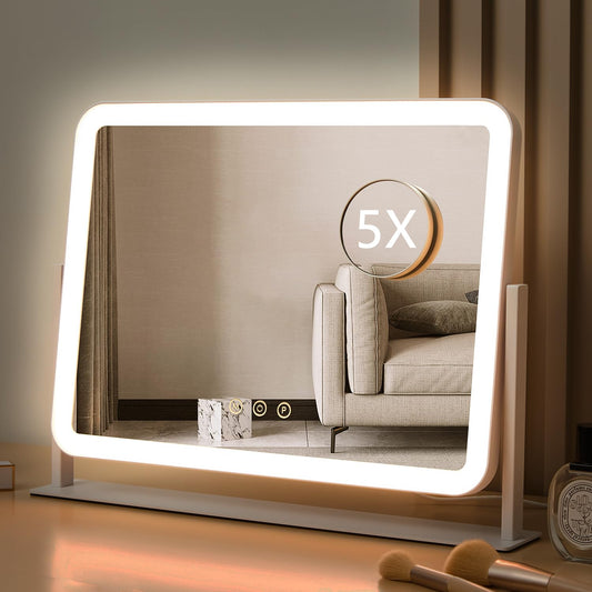 HIEEY vanity mirror with lights shows bright, even illumination for makeup