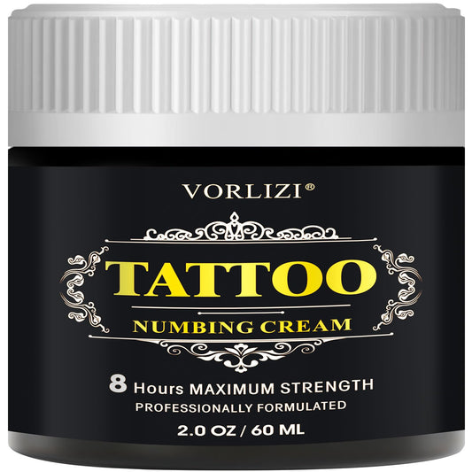 HIEKERS painless tattoo numbing cream tube for quick relief during long sessions.