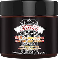 HIEKERS tattoo numbing cream tube front view for easier tattoo sessions.