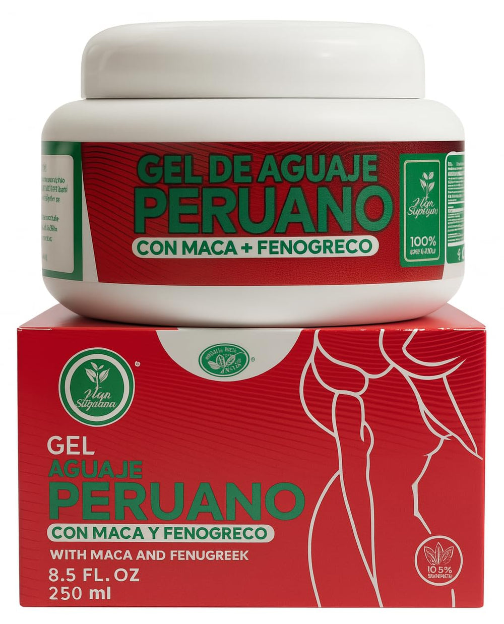 Visual suggesting improved skin elasticity after use with Aguaje Gel.