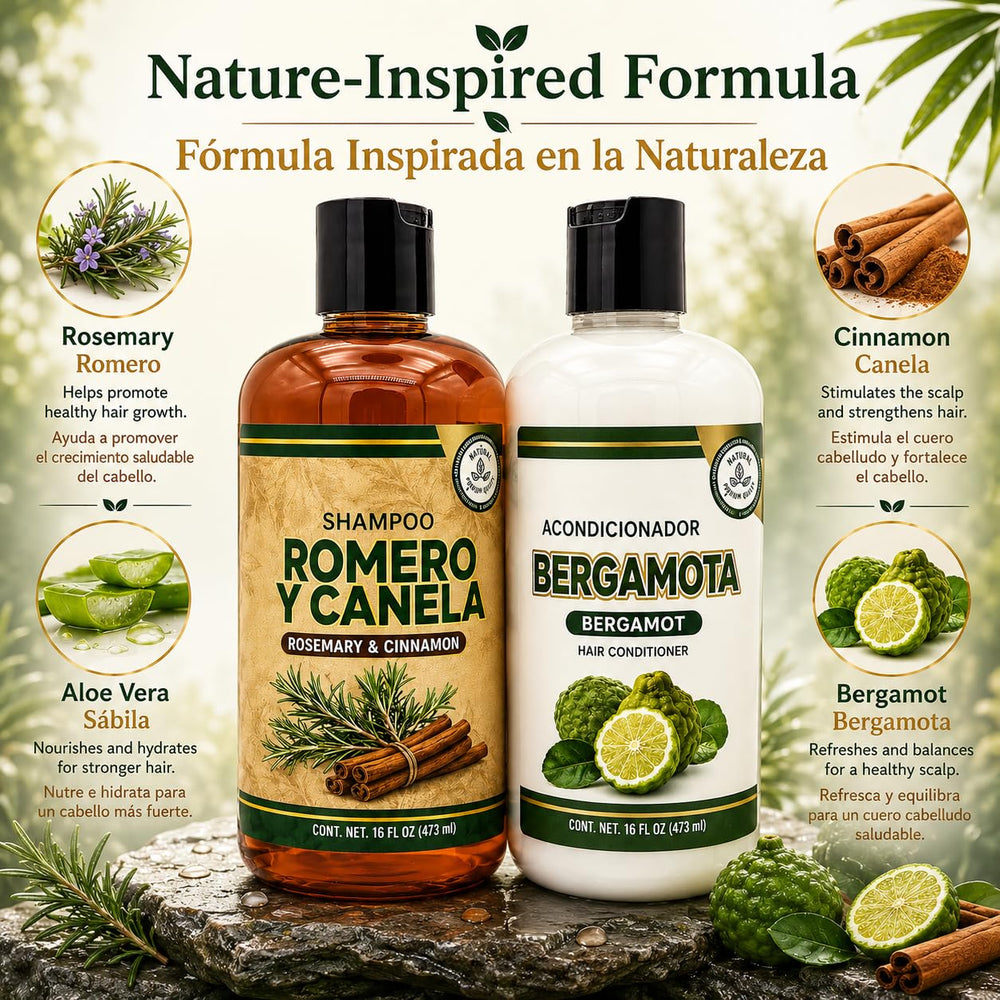 Conditioner bottle dispense showing creamy Bergamot formula for manageability.