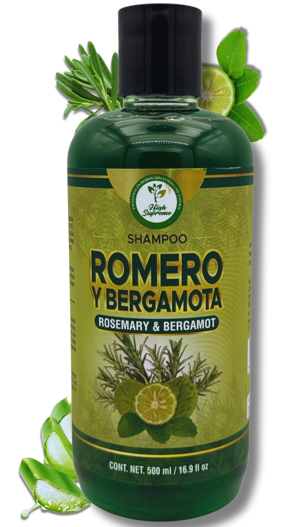 Product shot shows generous 500ml bottle for everyday use.
