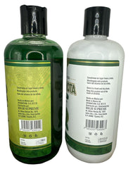 HIGH SUPREME Shampoo bottle close-up highlights natural rosemary and bergamot scent.