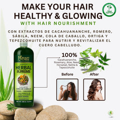 HIGH SUPREME tepezcohuite ingredient shot in the blend for scalp care.