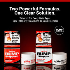 High Time Bump Stopper 2 multipack display emphasizes budget-friendly razor bump relief