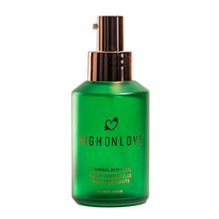 HighOnLove Firming Body Oil bottle pour for effortless hydration and daily use.