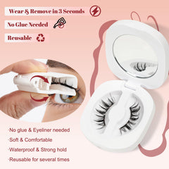 Higu clace close-up eye with lashes showing natural wispy length.