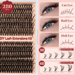 Higu clace lash bond and seal for long-lasting wear.