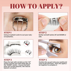 Higu Clace reusable eco-friendly lashes for travel and events.