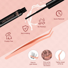 Higu clace lashes kit used daily for subtle enhancement.