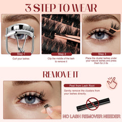Higu Clace waterproof lashes stay put through events.
