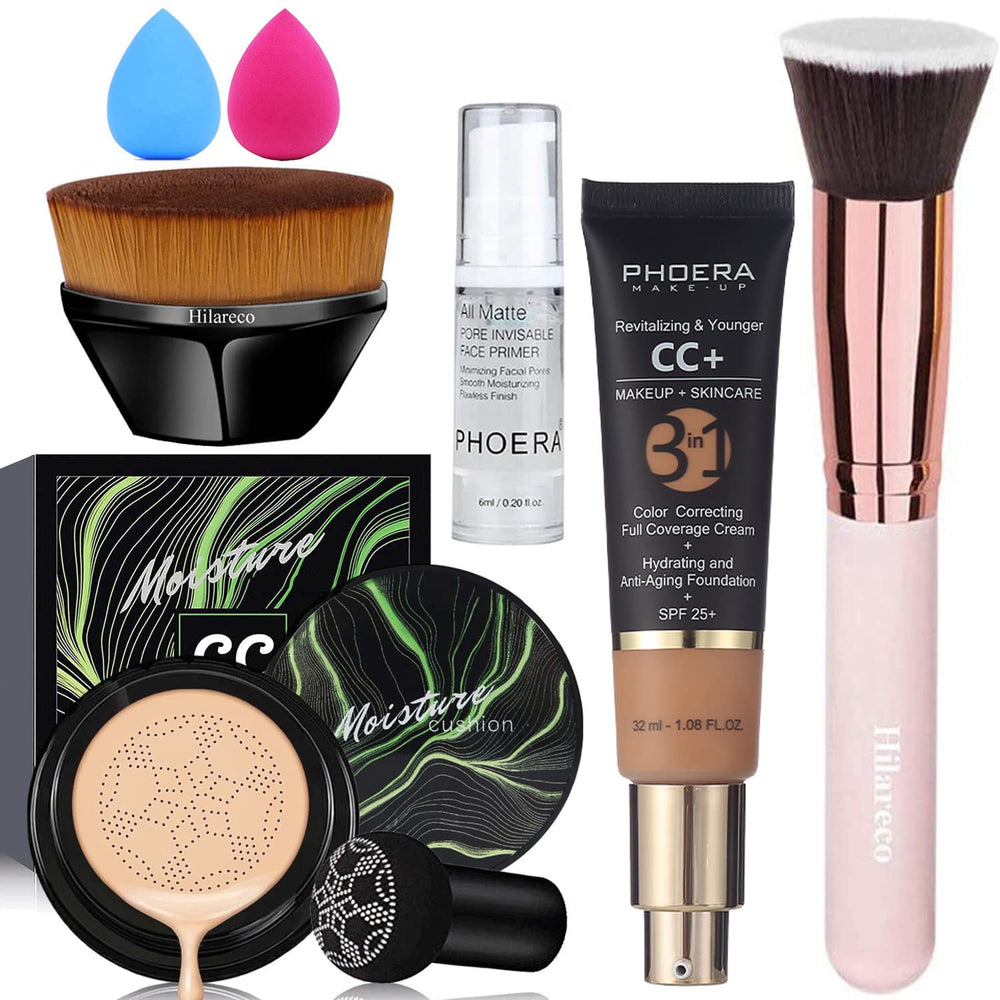 Hilareco Air Cushion CC Cream bottle shows breathable coverage for everyday wear.