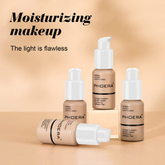 Hilareco BestLand PHOERA Foundation finished look after blending appears radiant.