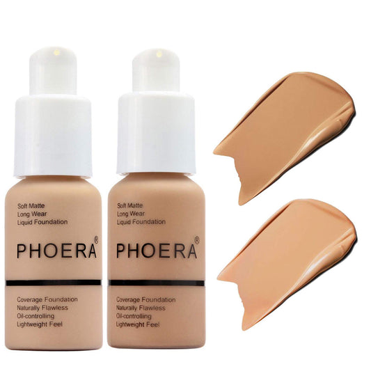 Hilareco BestLand PHOERA Foundation packaging close-up for easy application.