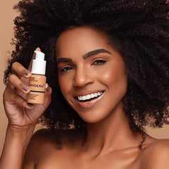 Hilareco BestLand PHOERA Foundation swatch 104 Buff Beige for natural match.