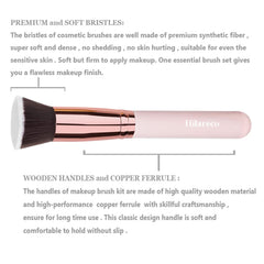 Hilareco Premium synthetic bristles close-up show soft, dense fibers for precise application.