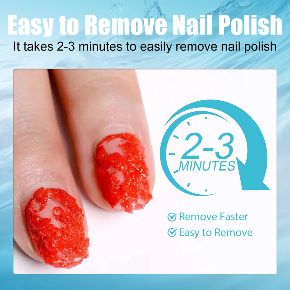 HiLemon gel polish melting action illustrating quick removal.