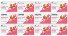 Himalaya Moisturizing Almond Cleansing Bar 12-pack display for soft, nourished skin
