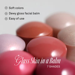 HINCE Glass Skin glow close up with sheer color