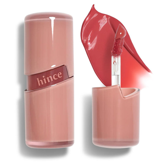 HINCE Raw Glow Lip Tint RAW ROSE 02 bottle showing rich, hydrating color