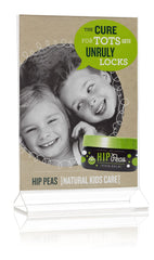 Hip Peas Shampoo hypoallergenic label shown on bottle.